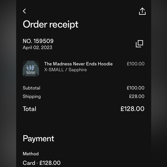 Broken Planet “The madness never ends” hoodie in size unisex XS - Picture 4 of 4